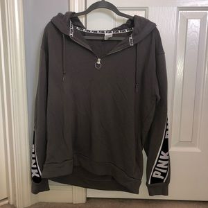 PINK quarter zip hoodie